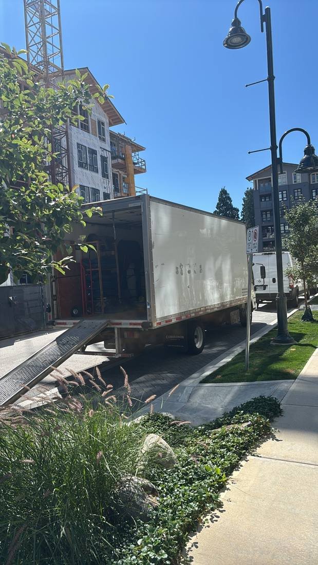 Our truck on a job